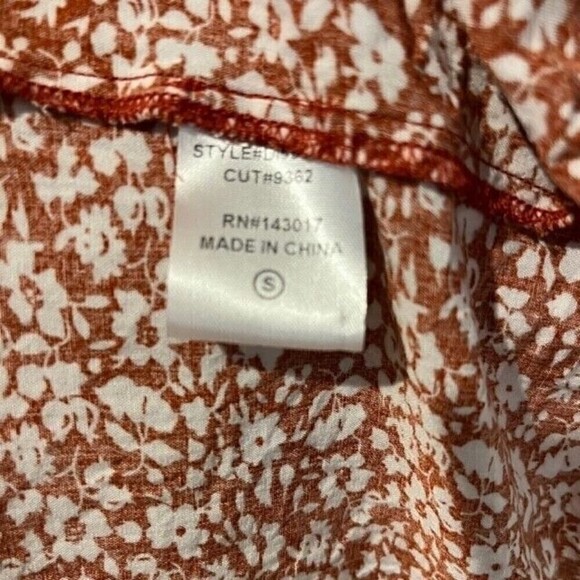 Ces Femme Ditsy Print Babydoll Dress Size Small - Picture 7 of 7